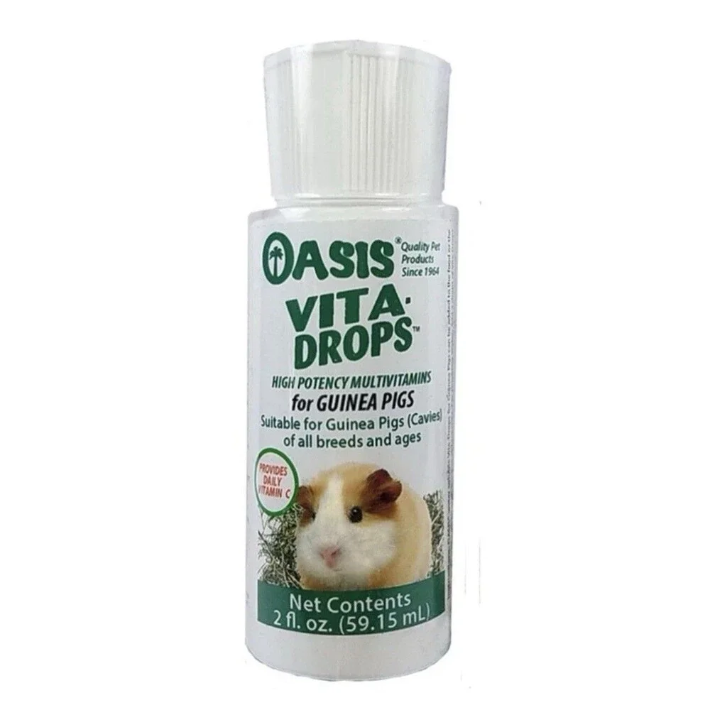Oasis Vita-Drops Pure Vitamin C for Guinea Pigs 2oz Free Shipping